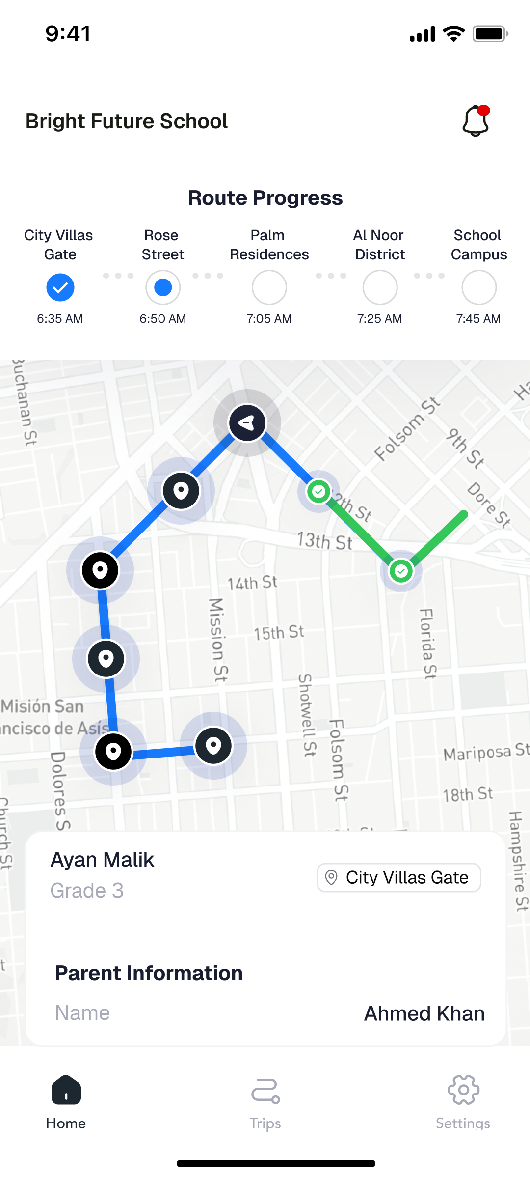 Live Bus Tracking — Driver
