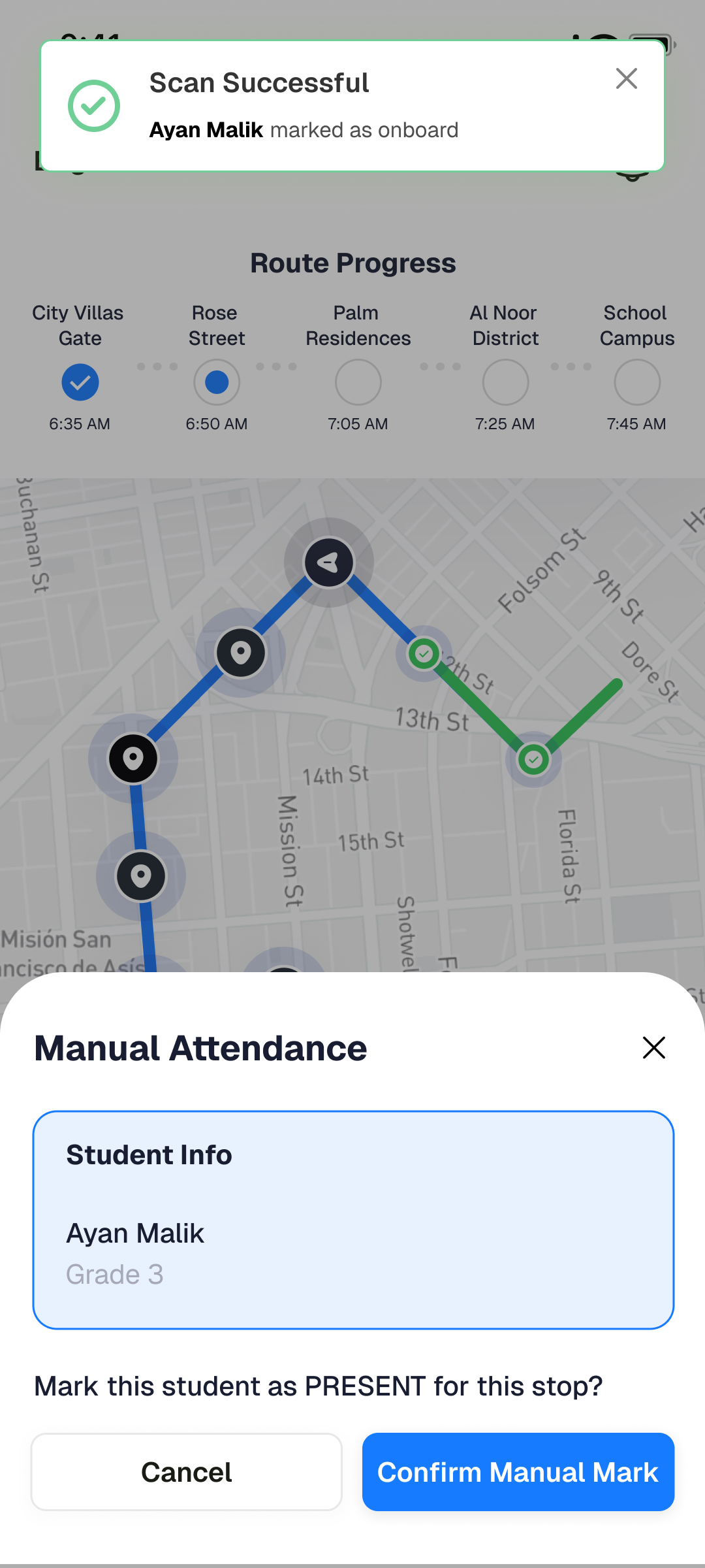 Live Bus Tracking — Guardian
